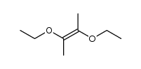 (E)-2,3-diethoxy-but-2-ene结构式
