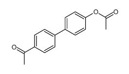 [4-(4-acetylphenyl)phenyl] acetate Structure