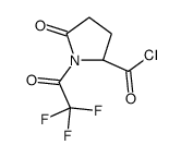 (2S)-5-oxo-1-(2,2,2-trifluoroacetyl)pyrrolidine-2-carbonyl chloride结构式