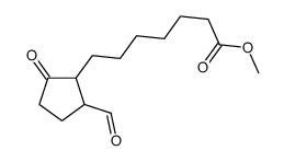 methyl 7-(2-formyl-5-oxocyclopentyl)heptanoate结构式