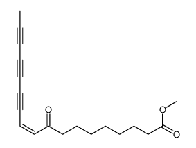methyl 9-oxooctadec-10-en-12,14,16-triynoate结构式