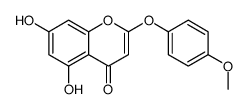 5,7-dihydroxy-2-(4-methoxyphenoxy)chromen-4-one结构式