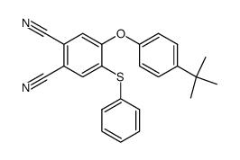 5-(4-tert-butyl)phenoxy-4-phenylthiophthalodinitrile Structure