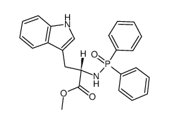 Nα-diphenylphosphinyltryptophan methyl ester Structure