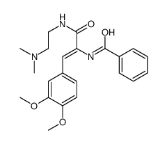 N-[1-(3,4-dimethoxyphenyl)-3-[2-(dimethylamino)ethylamino]-3-oxoprop-1-en-2-yl]benzamide结构式