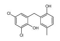 2,4-dichloro-6-[(2-hydroxy-5-methylphenyl)methyl]phenol Structure