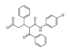 2-Benzoyl-N-(4-chloro-phenyl)-4-nitro-3-phenyl-butyramide Structure