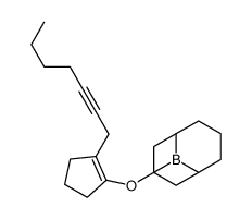 9-(2-hept-2-ynylcyclopenten-1-yl)oxy-9-borabicyclo[3.3.1]nonane Structure