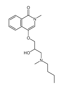 4-[3-(Butyl-methyl-amino)-2-hydroxy-propoxy]-2-methyl-2H-isoquinolin-1-one结构式