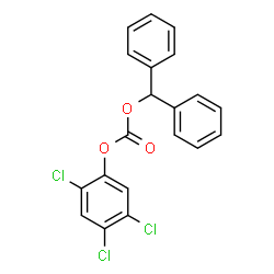 Carbonic acid diphenylmethyl=2,4,5-trichlorophenyl ester Structure