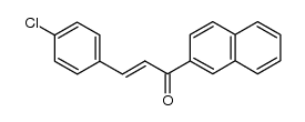 (2E)-3-(4-chlorophenyl)-1-naphthalen-2-yl-prop-2-en-1-one结构式