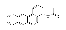 acetic acid benz[a]anthracen-4-yl ester Structure