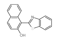 2-Naphthalenol,1-(2-benzothiazolyl)- Structure