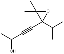 4-(3,3-Dimethyl-2-isopropyloxiranyl)-3-butyn-2-ol结构式