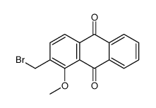 2-(bromomethyl)-1-methoxyanthracene-9,10-dione结构式