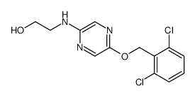 2-[[5-[(2,6-dichlorophenyl)methoxy]pyrazin-2-yl]amino]ethanol Structure