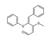 3-methylsulfanyl-5-phenyl-4-phenylsulfanylpenta-2,4-dienal Structure