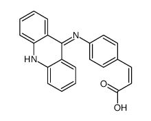 3-[p-(9-Acridinylamino)phenyl]propenoic acid structure