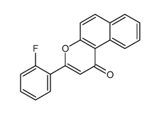 3-(2-fluorophenyl)benzo[f]chromen-1-one Structure