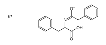 potassium,3-phenyl-2-[(2-phenylacetyl)amino]propanoate Structure