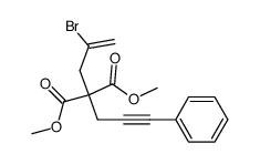 dimethyl 2-(2'-bromoallyl)-2-(3''-phenyl-2''-propynyl)malonate结构式