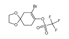 7-bromo-1,4-dioxaspiro[4,5]dec-7-en-8-yl trifluoromethanesulfonate Structure