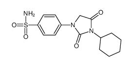 4-(3-cyclohexyl-2,4-dioxoimidazolidin-1-yl)benzenesulfonamide Structure