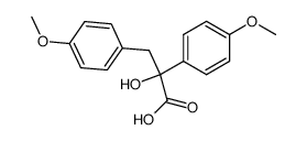 2-hydroxy-2,3-bis-(4-methoxy-phenyl)-propionic acid Structure