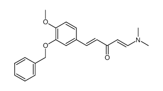 5-(3-benzyloxy-4-methoxyphenyl)-1-dimethylamino-1,4-pentadien-3-one Structure