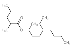 Pentanoic acid,2-methyl-, 4-ethyl-1-methyloctyl ester结构式