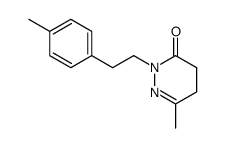 6-Methyl-2-(2-p-tolyl-ethyl)-4,5-dihydro-2H-pyridazin-3-one Structure