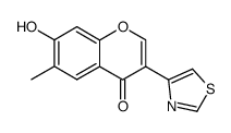 3-(4-Thiazolyl)-6-methyl-7-hydroxychromanone Structure