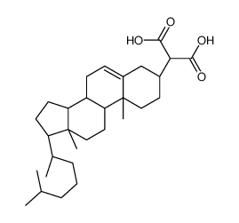 2-[(3S,8S,9S,10R,13R,14S,17R)-10,13-dimethyl-17-[(2R)-6-methylheptan-2-yl]-2,3,4,7,8,9,11,12,14,15,16,17-dodecahydro-1H-cyclopenta[a]phenanthren-3-yl]propanedioic acid Structure
