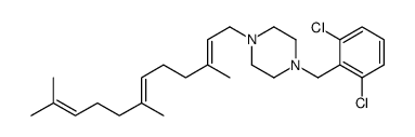 1-(2,6-Dichlorobenzyl)-4-(3,7,11-trimethyl-2,6,10-dodecatrienyl)piperazine结构式