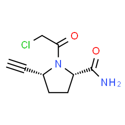 2-Pyrrolidinecarboxamide, 1-(chloroacetyl)-5-ethynyl-, (2S,5R)- (9CI) structure