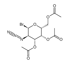 3,4,6-tri-O-acetyl-2-azido-2-deoxy-alpha-D-galactopyranosyl bromide Structure