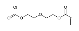 2-(2-carbonochloridoyloxyethoxy)ethyl prop-2-enoate结构式