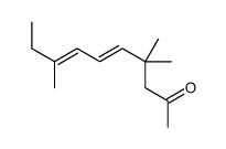 4,4,8-三甲基-5,7-癸二烯-2-酮结构式