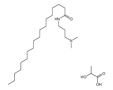 2-Hydroxypropanoic acid-N-[3-(dimethylamino)propyl]octadecanami de (1:1)结构式