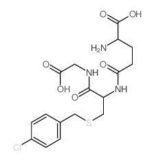 2-amino-4-[[1-(carboxymethylcarbamoyl)-2-[(4-chlorophenyl)methylsulfanyl]ethyl]carbamoyl]butanoic acid Structure