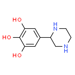 1,2,3-Benzenetriol, 5-(2-piperazinyl)- (9CI) structure