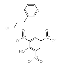 3-(3-chloropropyl)pyridine; 2,4,6-trinitrophenol结构式