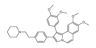 1-(3,4-dimethoxyphenyl)-8,9-dimethoxy-2-[4-(2-piperidin-1-ylethyl)phenyl]pyrrolo[2,1-a]isoquinoline Structure