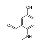 Benzaldehyde, 5-hydroxy-2-(methylamino)- (9CI) structure