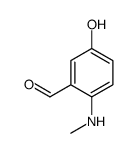 Benzaldehyde, 5-hydroxy-2-(methylamino)- (9CI) Structure