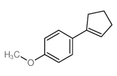 1-(1-cyclopentenyl)-4-methoxy-benzene structure