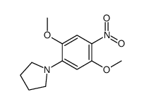 1-(2,5-dimethoxy-4-nitrophenyl)pyrrolidine结构式