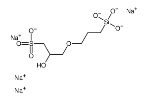 tetrasodium,2-hydroxy-3-(3-trioxidosilylpropoxy)propane-1-sulfonate结构式