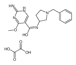 2-Amino-N-(1-benzyl-3-pyrrolidinyl)-4-methoxy-5-pyrimidinecarboxamide oxalate structure