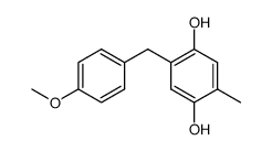 5-Methyl-2-(4-methoxyphenylmethyl) hydrochinon Structure